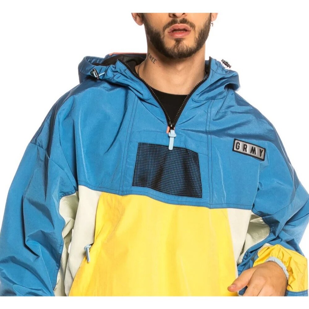 GRMY (GRIMEY) Stadium Jacket Windbreaker S Colorblock Grimey Steez Raincoat FW20